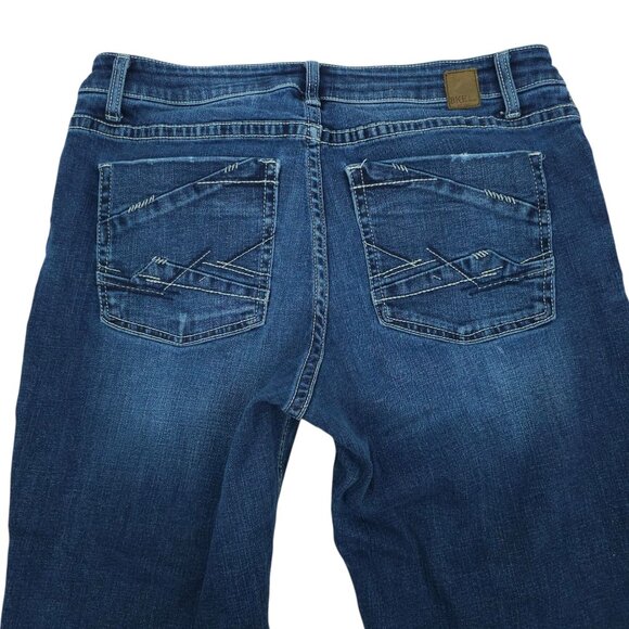Buckle BKE Gabby Jeans Cropped Capri Size 31 High Rise Stretch Dark Wash Denim - Picture 11 of 12